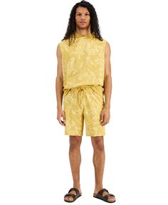 Мужские шорты Lutz с тропическим цветочным принтом, 8 дюймов, на шнурке Sun + Stone