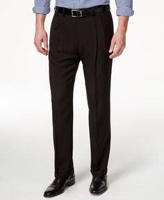 Мужские классические брюки ECLO Stria со скрытым расширяемым поясом и плиссировкой классического кроя Haggar