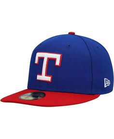 Мужская приталенная шляпа Royal Texas Rangers Cooperstown Collection Turn Back The Clock 59FIFTY New Era