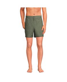 Мужские гибридные шорты для плавания без подкладки Lands&apos; End