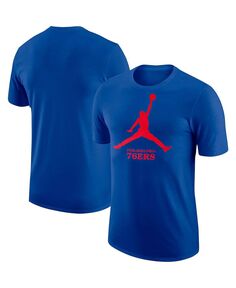 Мужская брендовая футболка Royal Philadelphia 76ers Essential Jordan