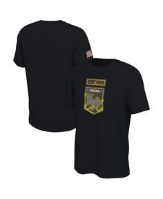 Мужская брендовая черная камуфляжная футболка UCLA Bruins Veterans Jordan