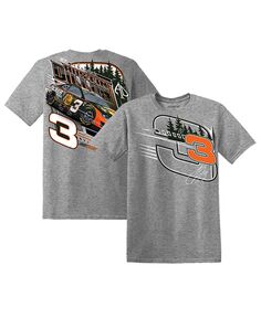 Мужская футболка Heather Grey Austin Dillon 2023 #3 Bass Pro Shops Richard Childress Racing Team Collection