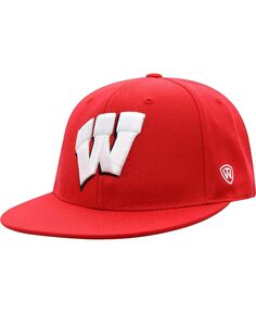 Мужская приталенная шляпа красного цвета Wisconsin Badgers Team Color Top of the World