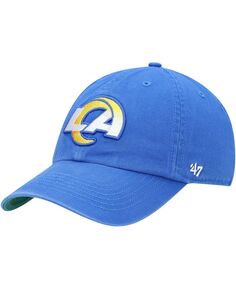 Мужская приталенная шляпа с логотипом Royal Los Angeles Rams Franchise &apos;47 Brand