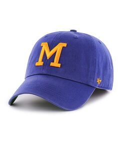 Мужская приталенная шляпа с логотипом Royal Milwaukee Brewers Cooperstown Collection &apos;47 Brand