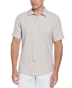 Мужская текстурированная рубашка для гольфа на пуговицах Добби PGA TOUR