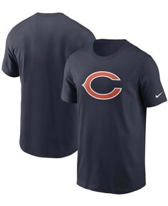 Мужская темно-синяя футболка с логотипом Chicago Bears Primary Nike