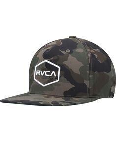 Мужская регулируемая бейсболка Snapback с камуфляжным принтом Commonwealth RVCA