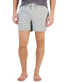 Мужские пижамные шорты со смайликами шириной 5 дюймов Sun + Stone