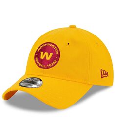 Мужская регулируемая кепка Essential 9TWENTY золотого цвета с альтернативным логотипом футбольной команды Вашингтона New Era