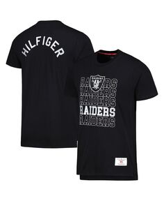 Мужская черная футболка Las Vegas Raiders Liam Tommy Hilfiger