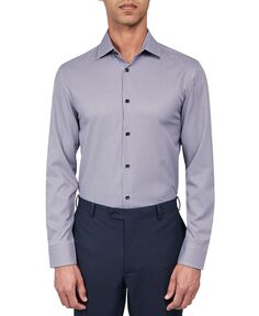 Комфортная классическая рубашка приталенного кроя с клетчатым узором, эластичная и охлаждающая ConStruct