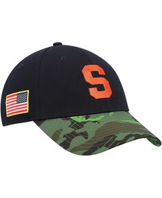 Мужская регулируемая кепка Legacy91 черного цвета с камуфляжным оранжевым цветом Syracuse Orange Veterans Day 2Tone Nike