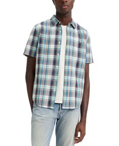 Мужская классическая рубашка стандартного кроя с 1 карманом и коротким рукавом Levi&apos;s Levis