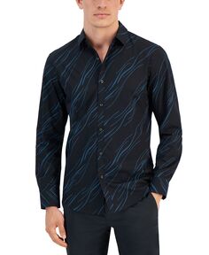 Мужская рубашка с длинным рукавом Breeze с абстрактным принтом Alfani