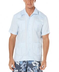 Рубашка из 100% льна Гуаябера с короткими рукавами и четырьмя карманами Cubavera