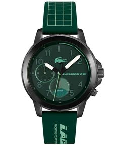 Мужские часы Endurance Actime Lifestyle, зеленый силиконовый ремешок для часов, 44 мм Lacoste