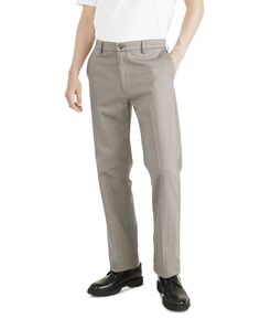 Мужские фирменные брюки классического кроя цвета хаки без железа Dockers