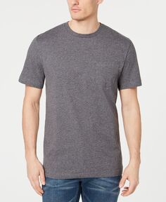 Мужская однотонная футболка с карманами Club Room