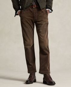 Мужские брюки прямого кроя из эластичного вельвета Polo Ralph Lauren