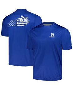 Мужская футболка Royal Kentucky Wildcats Terminal Tackle State Omni-Shade Columbia