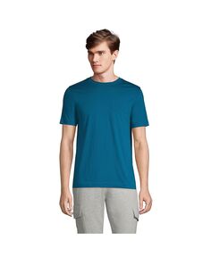 Мужская футболка Supima с коротким рукавом и карманом Lands&apos; End