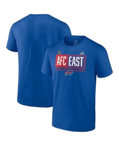 Мужская фирменная футболка Royal Buffalo Bills 2021 AFC East Division Champions Blocked Favorite Fanatics