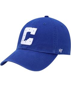 Мужская регулируемая шляпа Royal Indianapolis Colts Clean Up Alternate &apos;47 Brand