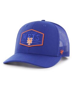 Мужская регулируемая шляпа Royal New York Mets Ridgeline с нашивкой в ​​тон Trucker &apos;47 Brand