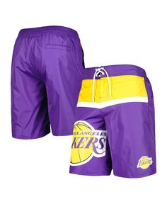 Мужские фиолетовые плавки Los Angeles Lakers Sea Wind G-III Sports by Carl Banks