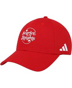 Мужская регулируемая шляпа Scarlet Rutgers Scarlet Knights с напуском adidas