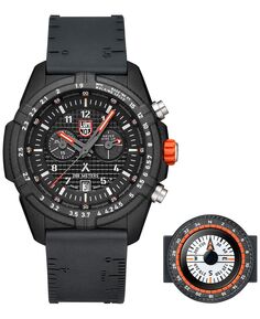 Мужские швейцарские часы с хронографом Bear Grylls Survival Land Series, черный каучуковый ремешок, 45 мм Luminox