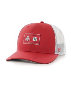 Мужская регулируемая шляпа Scarlet Ohio State Buckeyes Bonita Brrr Hitch &apos;47 Brand