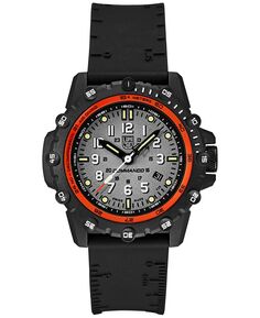 Мужские часы Swiss Commando Frogman с тактическим черным каучуковым ремешком, 46 мм Luminox