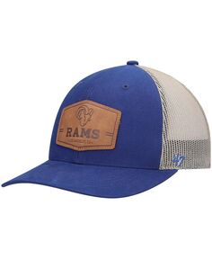 Мужская регулируемая шляпа из сыромятной кожи Royal Los Angeles Rams &apos;47 Royal, натуральный цвет &apos;47 Brand