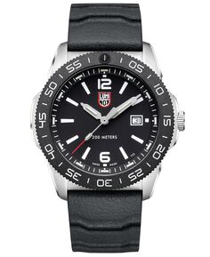 Мужские часы Swiss Pacific Diver с черным каучуковым ремешком, 44 мм Luminox