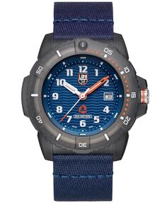 Мужские швейцарские часы TIDE Eco Series из переработанного океанского материала, синий ПЭТ-ремешок, 46 мм Luminox