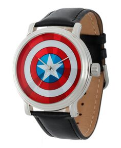 Мужские винтажные серебряные часы из блестящего сплава Marvel Капитан Америка ewatchfactory