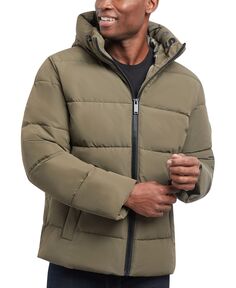 Мужская стеганая куртка-пуховик с капюшоном Michael Kors