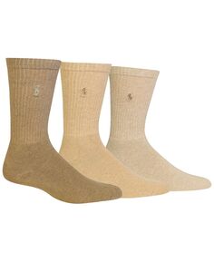 Набор из 3 мужских носков в рубчик с подушкой Foot Crew Polo Ralph Lauren