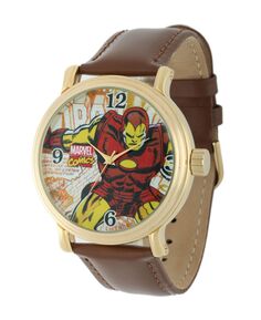 Мужские винтажные часы из золотого сплава Marvel Iron Man ewatchfactory