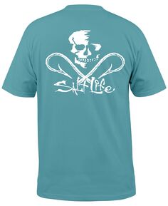 Мужская футболка с черепом и карманами на крючках Salt Life