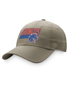 Мужская регулируемая шляпа цвета хаки Boise State Broncos Slice Top of the World