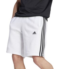 Мужские флисовые шорты с тремя полосками шириной 10 дюймов adidas
