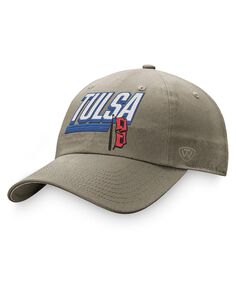 Мужская регулируемая шляпа цвета хаки Tulsa Golden Hurricane Slice Top of the World