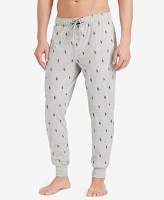 Мужские легкие хлопковые пижамные брюки с логотипом Polo Ralph Lauren