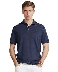 Мужская рубашка поло из мягкого хлопка приталенного кроя на заказ Polo Ralph Lauren