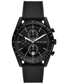 Мужские часы-ускоритель с хронографом, черные нейлоновые часы, 42 мм Michael Kors
