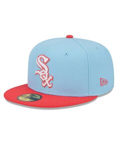 Мужская светло-синяя, красная двухцветная шляпа Chicago White Sox Spring Color 59FIFTY. New Era